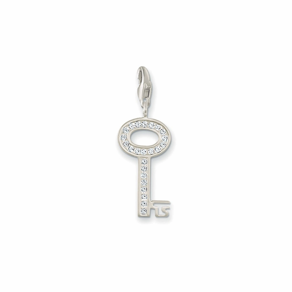 Thomas Sabo Sterling Silver Cubic Zirconia Key Charm 0010-051-14