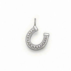 Thomas Sabo Sterling Silver Cubic Zirconia Lucky Horse Shoe Pendant PE473-051-14