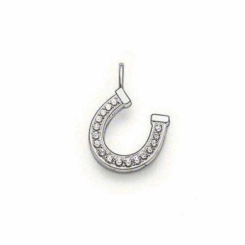 Thomas Sabo Sterling Silver Cubic Zirconia Lucky Horse Shoe Pendant PE473-051-14