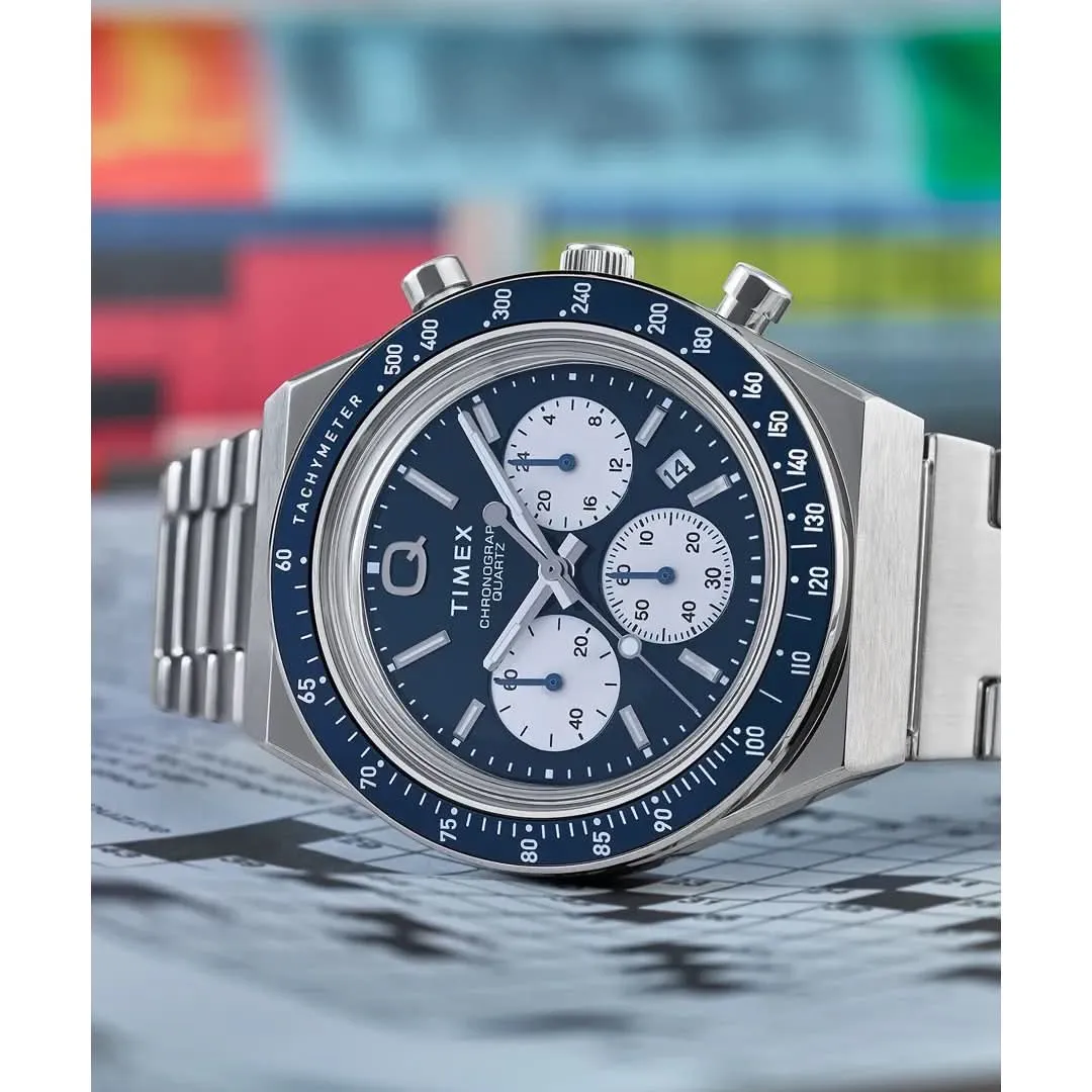 Timex Gents Q Blue Watch TW2W51600