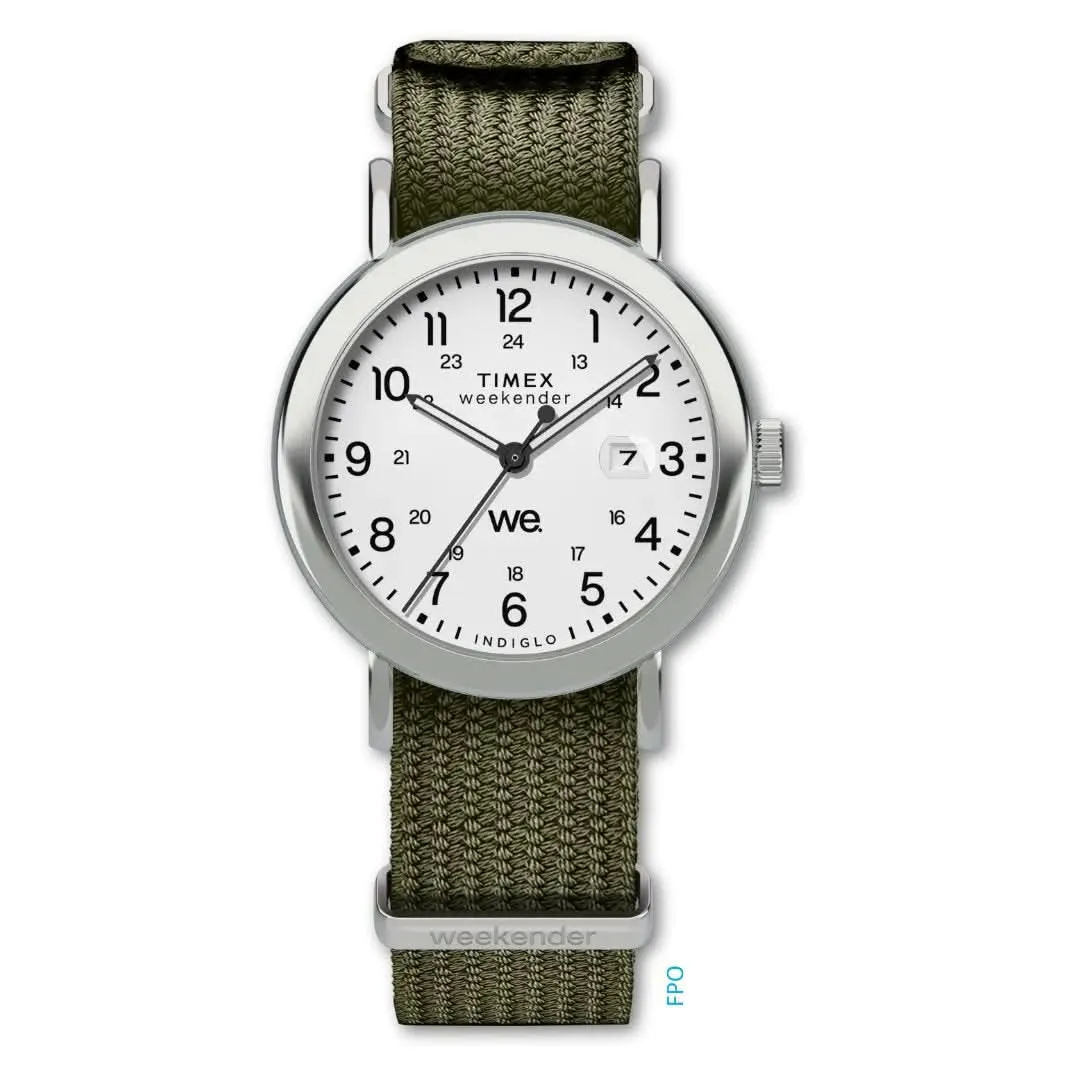 Timex Gents Weekender Main Line White Watch TW2W86000