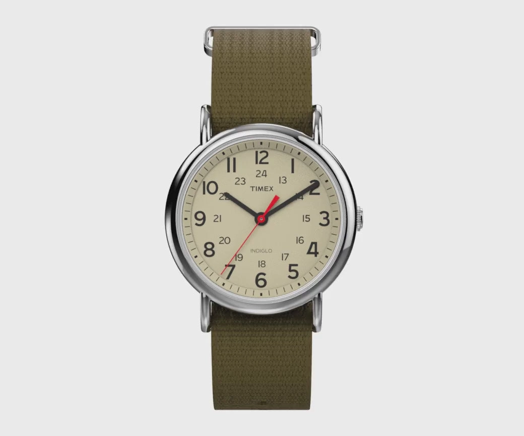 Timex Unisex Weekender Silver-Tone Watch T2N651