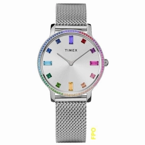 TimexTranscend Mesh Bracelet Watch TW2W19100