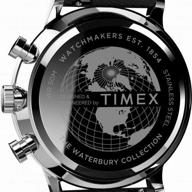 TimexWaterbury Classic Chronograph Leather Strap Watch TW2U88300