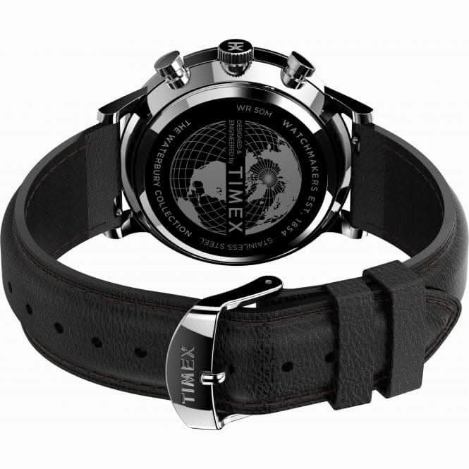 TimexWaterbury Classic Chronograph Leather Strap Watch TW2U88300