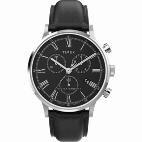 TimexWaterbury Classic Chronograph Leather Strap Watch TW2U88300