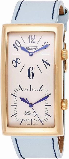 Tissot Watches Tissot Unisex Heritage T56563339 28mm Ivory Dial Leather Watch