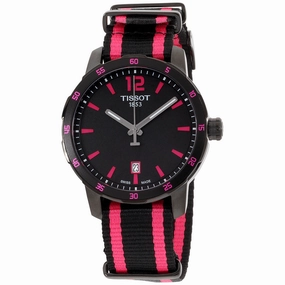 Tissot Watches Tissot Unisex T0954103705701 Quickster 40mm Black Dial Nylon Watch