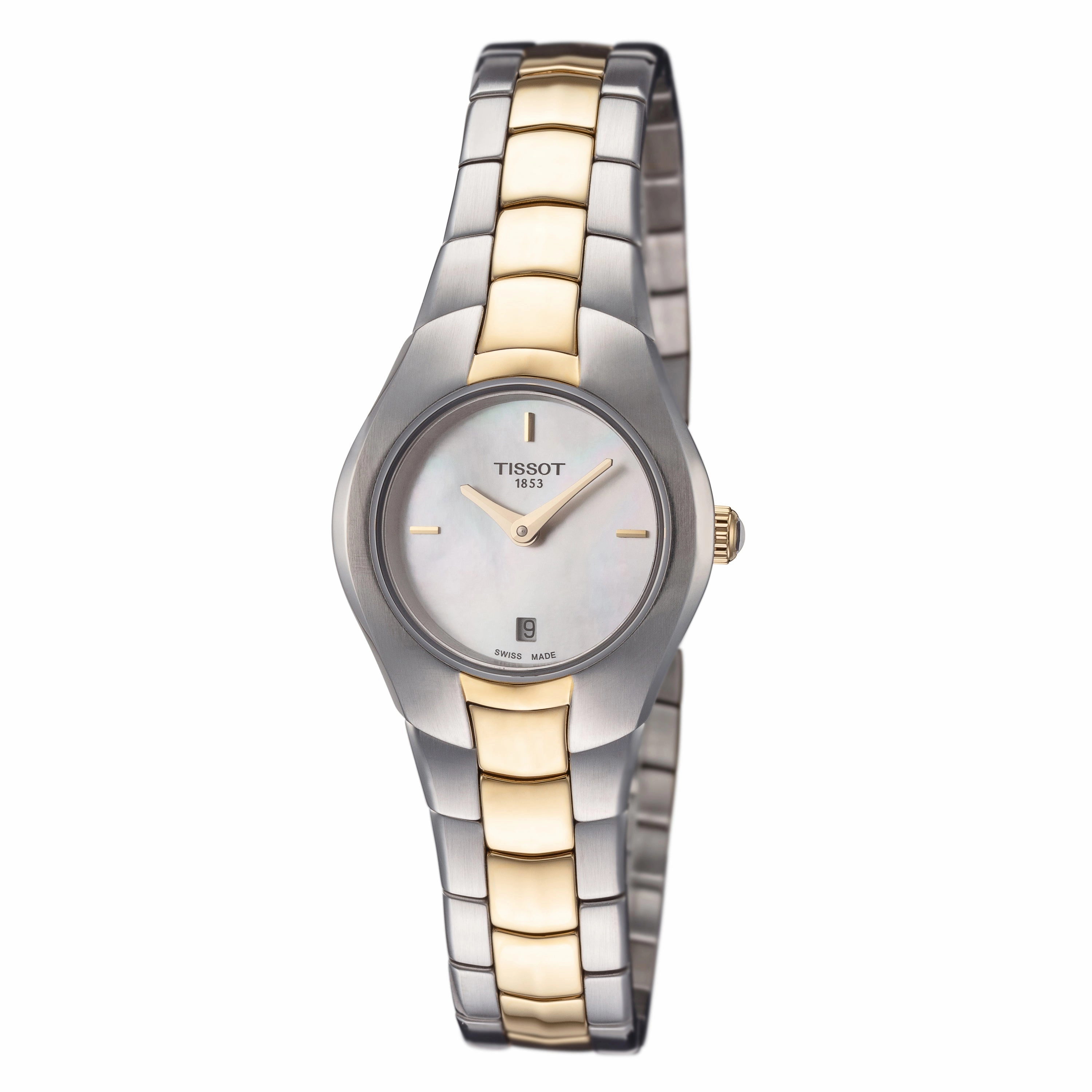 Tissot Watches Tissot Women's T0960092211100 T-Round 25.9mm MOP Dial Stainless Steel Watch