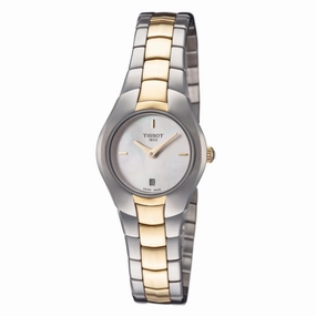 Tissot Watches Tissot Women's T0960092211100 T-Round 25.9mm MOP Dial Stainless Steel Watch