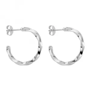 Twisted Hoop Earrings E6267 Beginnings Jewellery