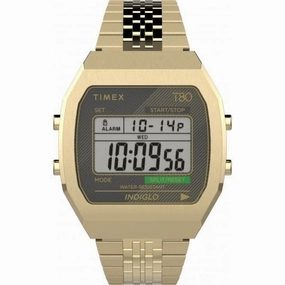 Unisex Timex Lab Timex 80 Gold-Tone Watch TW2V74300