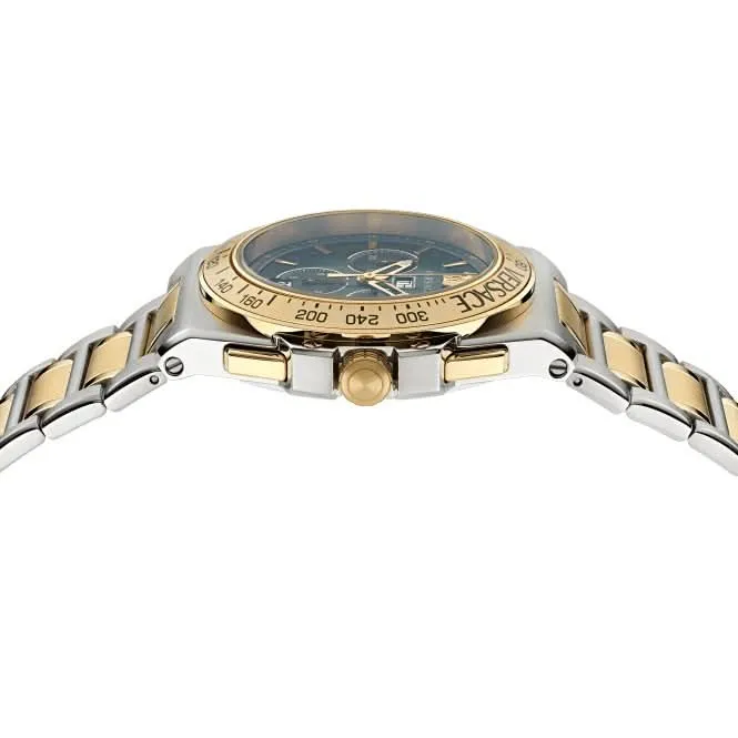 Versace Gents Greca Black Aluminous Watch VE7H00523