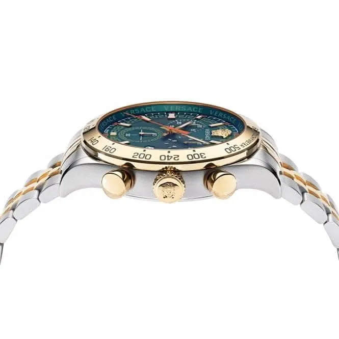 Versace Gents Hellenyium Stainless Steel Green Watch VE2U00522