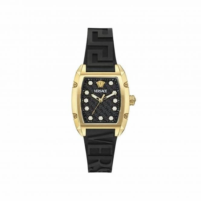 Versace Dominus Black Guilloch Sapphire Watch VE8K00624