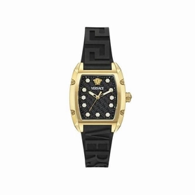 Versace Dominus Black Guilloch Sapphire Watch VE8K00624