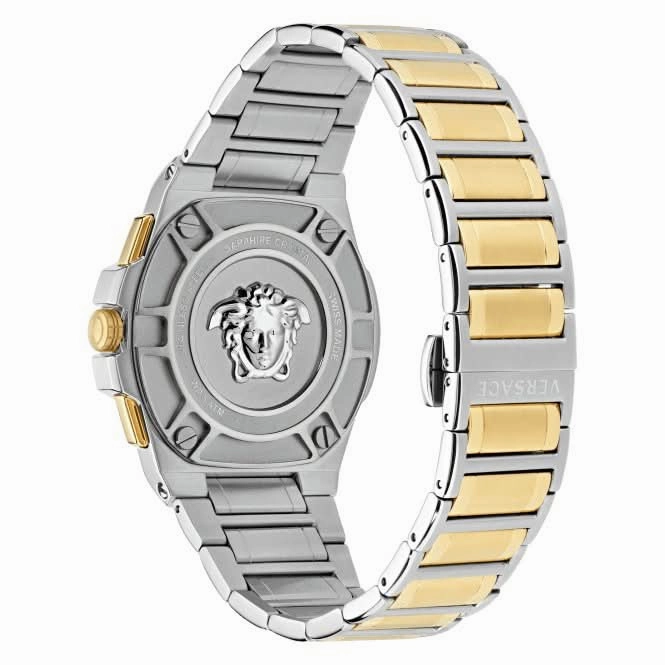 Versace Gents Greca Black Aluminous Watch VE7H00523