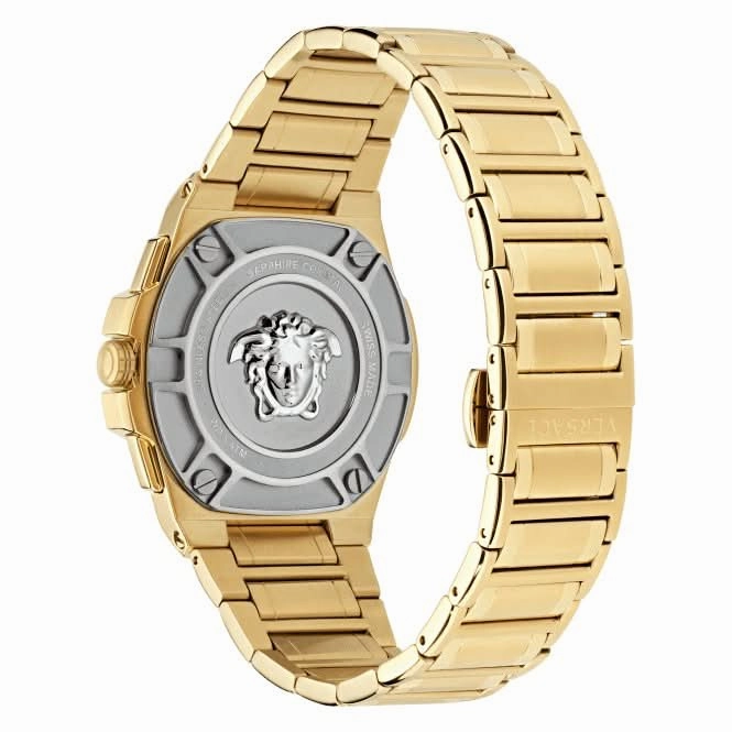 Versace Gents Greca Black Aluminous Watch VE7H00623