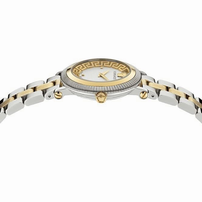 Versace Ladies Coin Edge Stainless Steel Watch VE7F00423