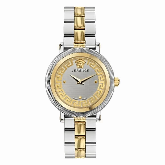 Versace Ladies Coin Edge Stainless Steel Watch VE7F00423