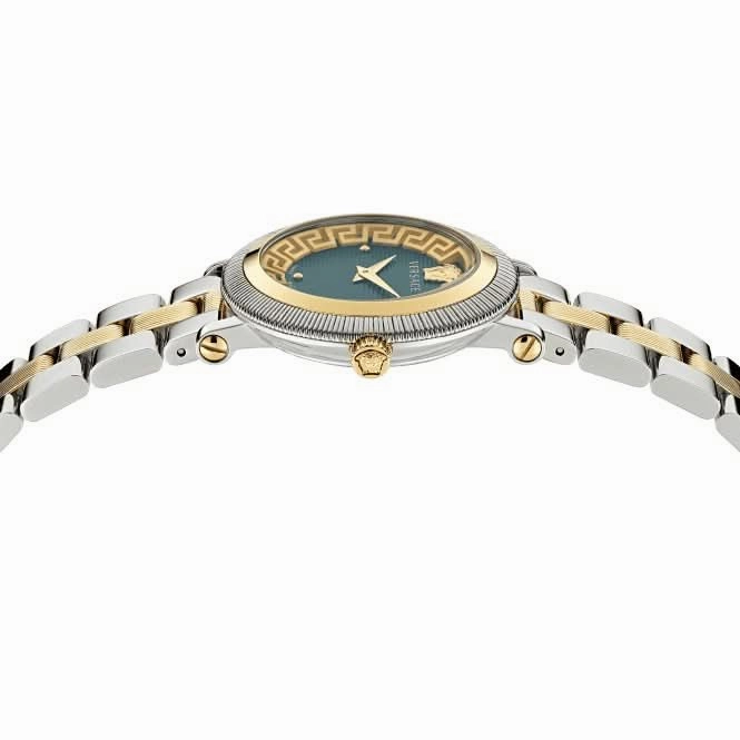 Versace Ladies Coin Edge Stainless Steel Watch VE7F00523