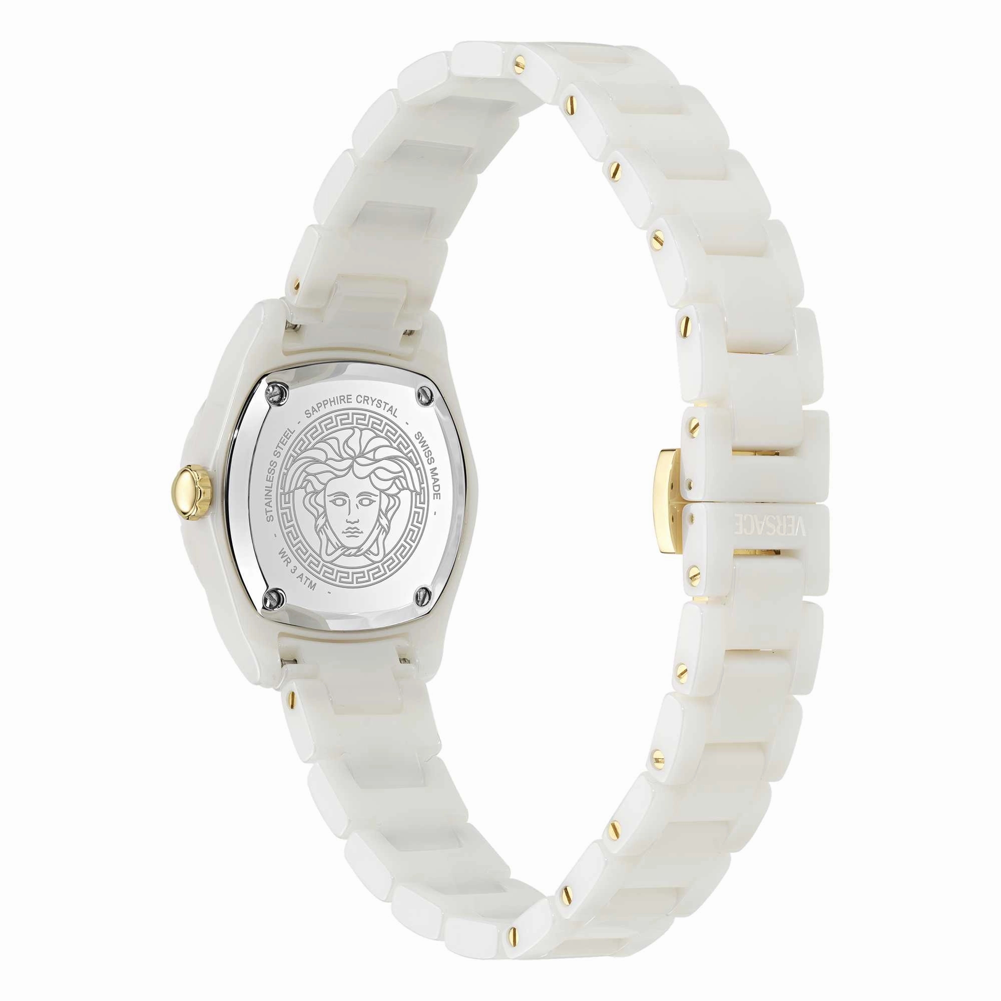 Versace Ladies Dv One Mini White Watch VE9F00224