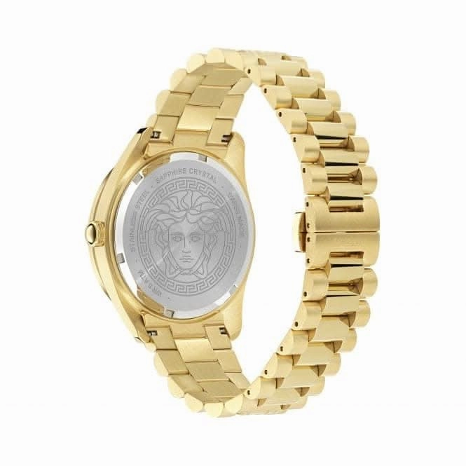 Versace Timeless V Dome Black Sapphire Watch VE8E00624