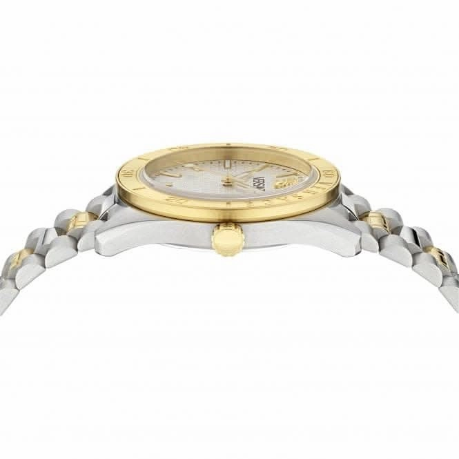 Versace Timeless V Dome White-Silver Sapphire Watch VE8E00424