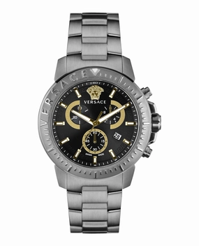Versace Watches Versace Men's VE2E00621 New Chrono 45mm Quartz Watch