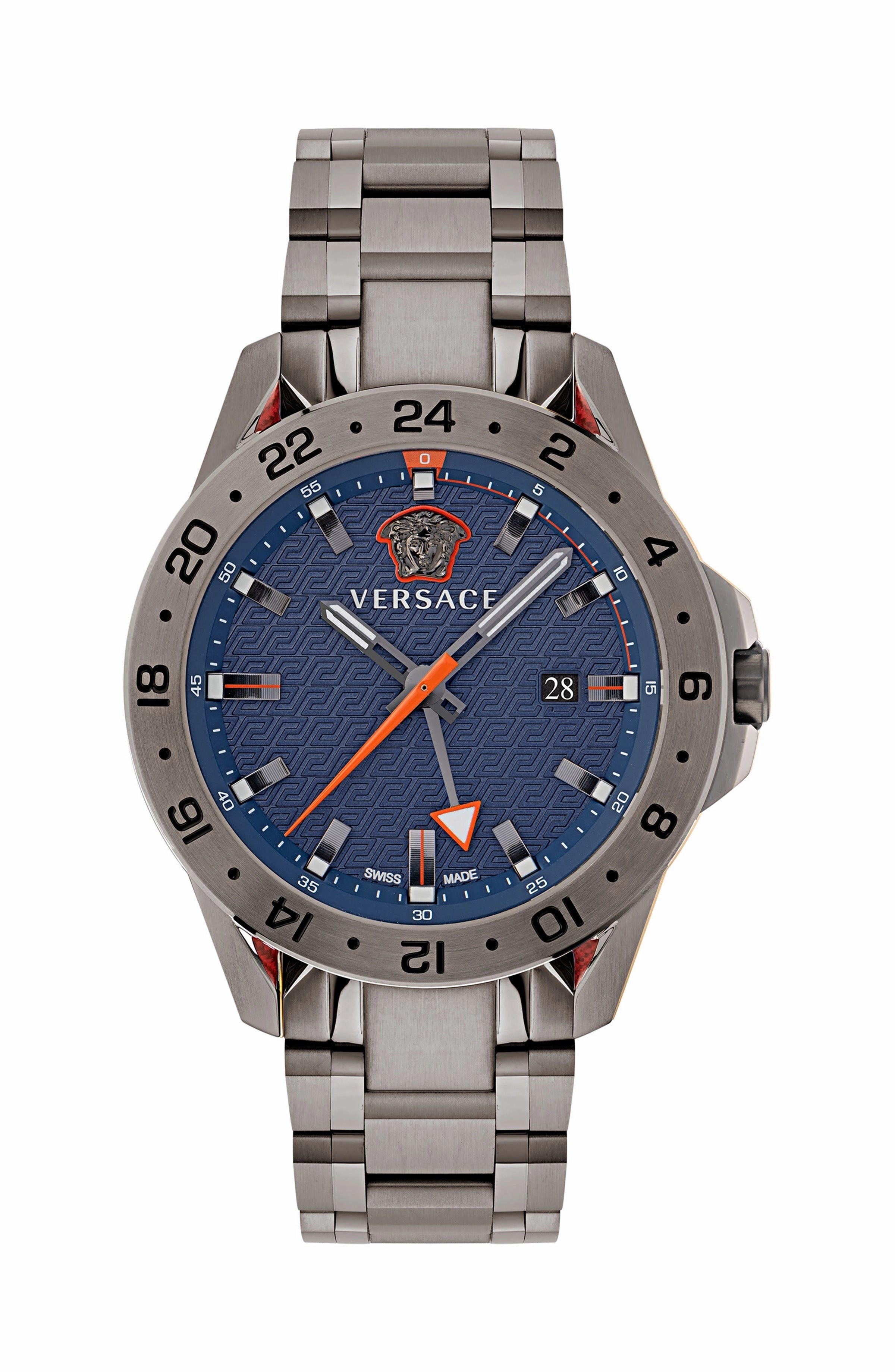 Versace Watches Versace Men's VE2W00422 Sport Tech GMT 45mm Quartz Watch