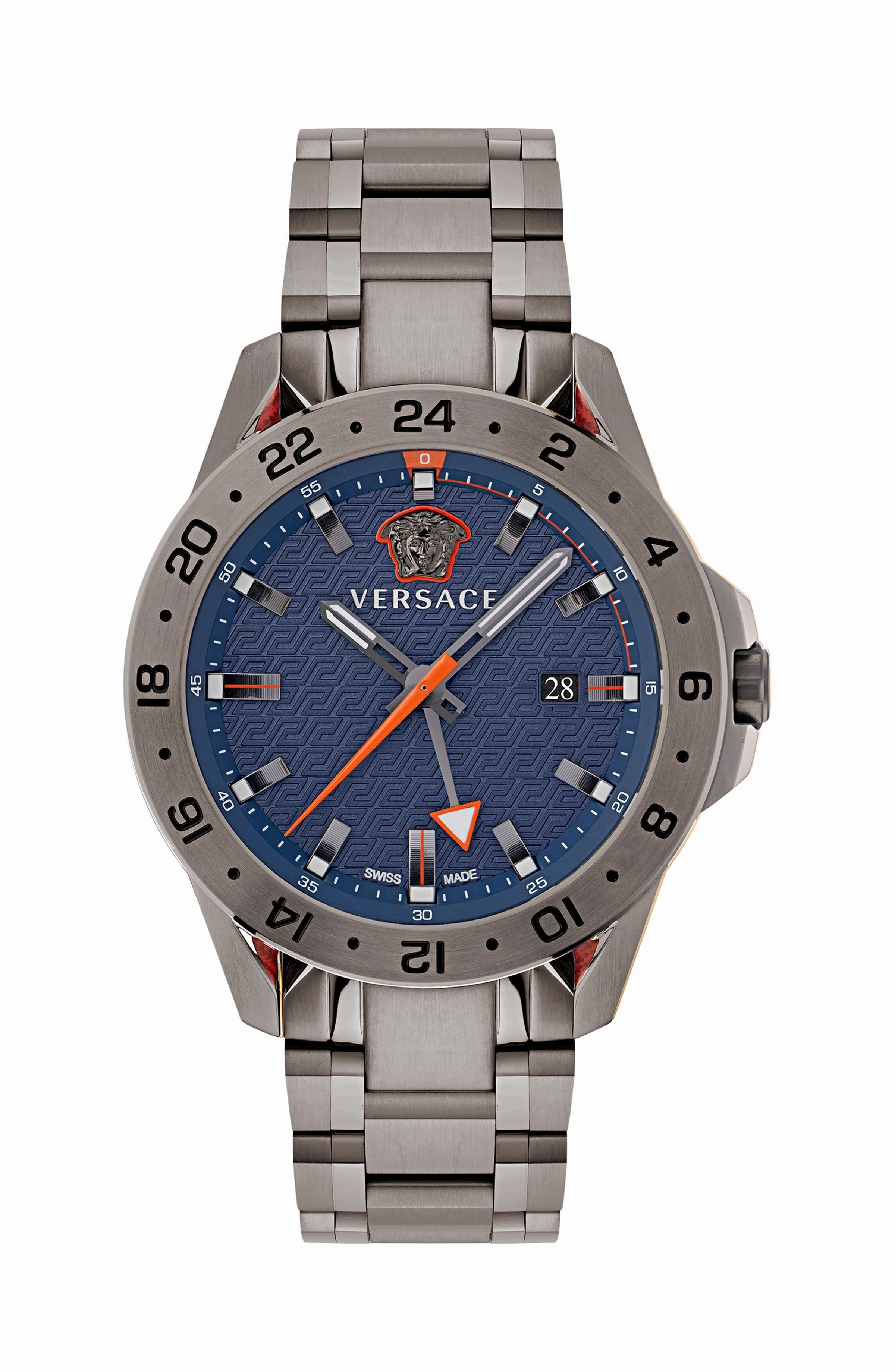Versace Watches Versace Men's VE2W00422 Sport Tech GMT 45mm Quartz Watch