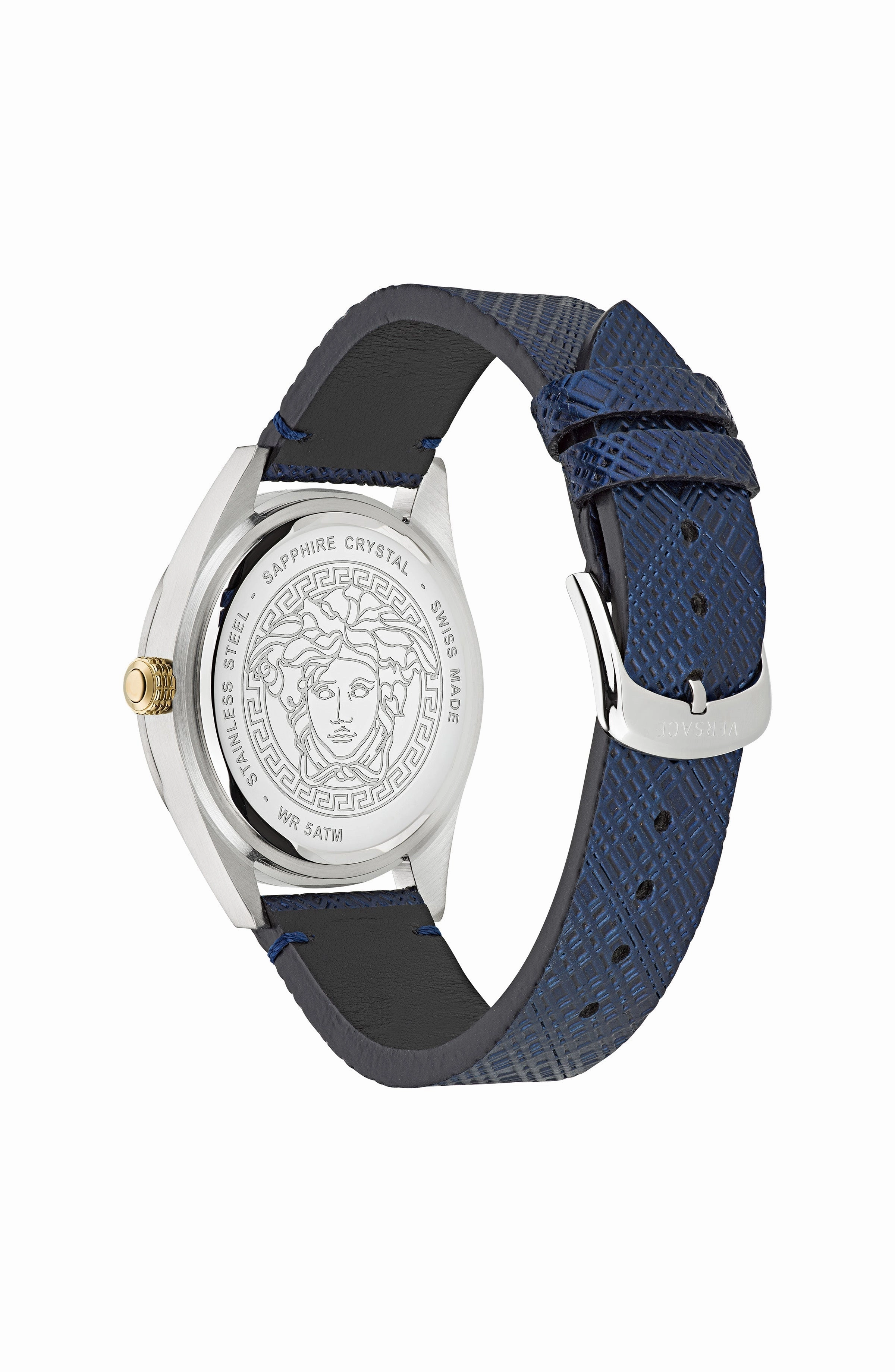 Versace Watches Versace Men's VE6A00123 V-Code 42mm Quartz Watch