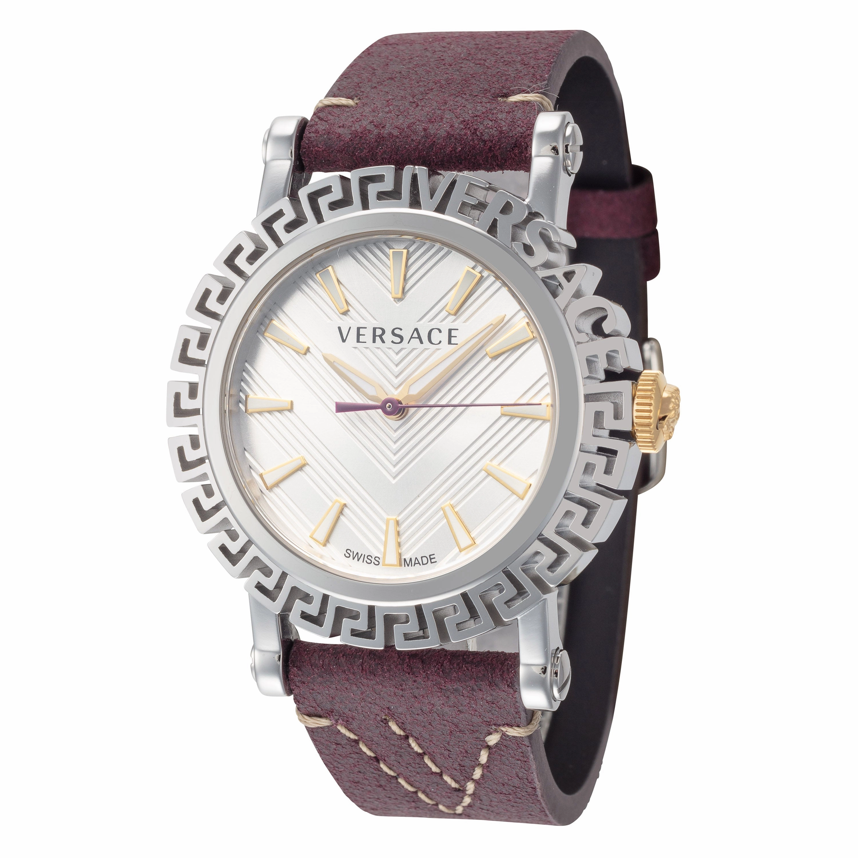 Versace Watches Versace Men's VE6D00123 Greca Glam 40mm Quartz Watch