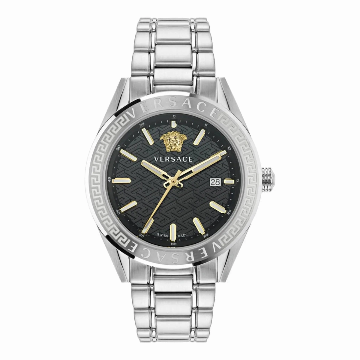 Versace Watches Versace Men's Versace V-Code 42mm Quartz Watch VE6A00323