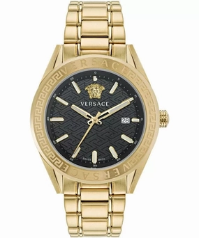 Versace Watches Versace Men's Versace V-Code 42mm Quartz Watch VE6A00623