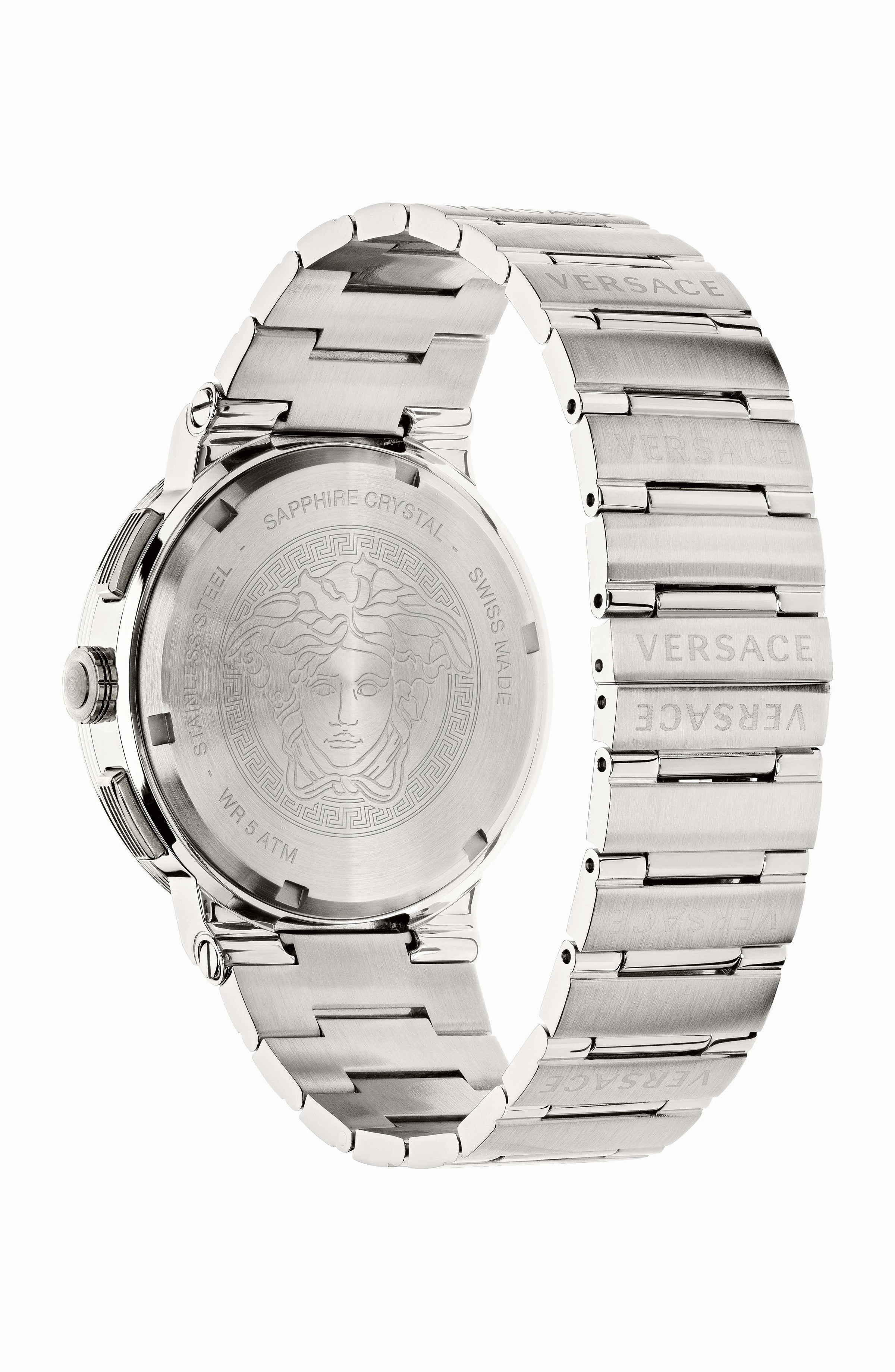 Versace Watches Versace Men's VEZ900121 Greca Logo 43mm Quartz Watch