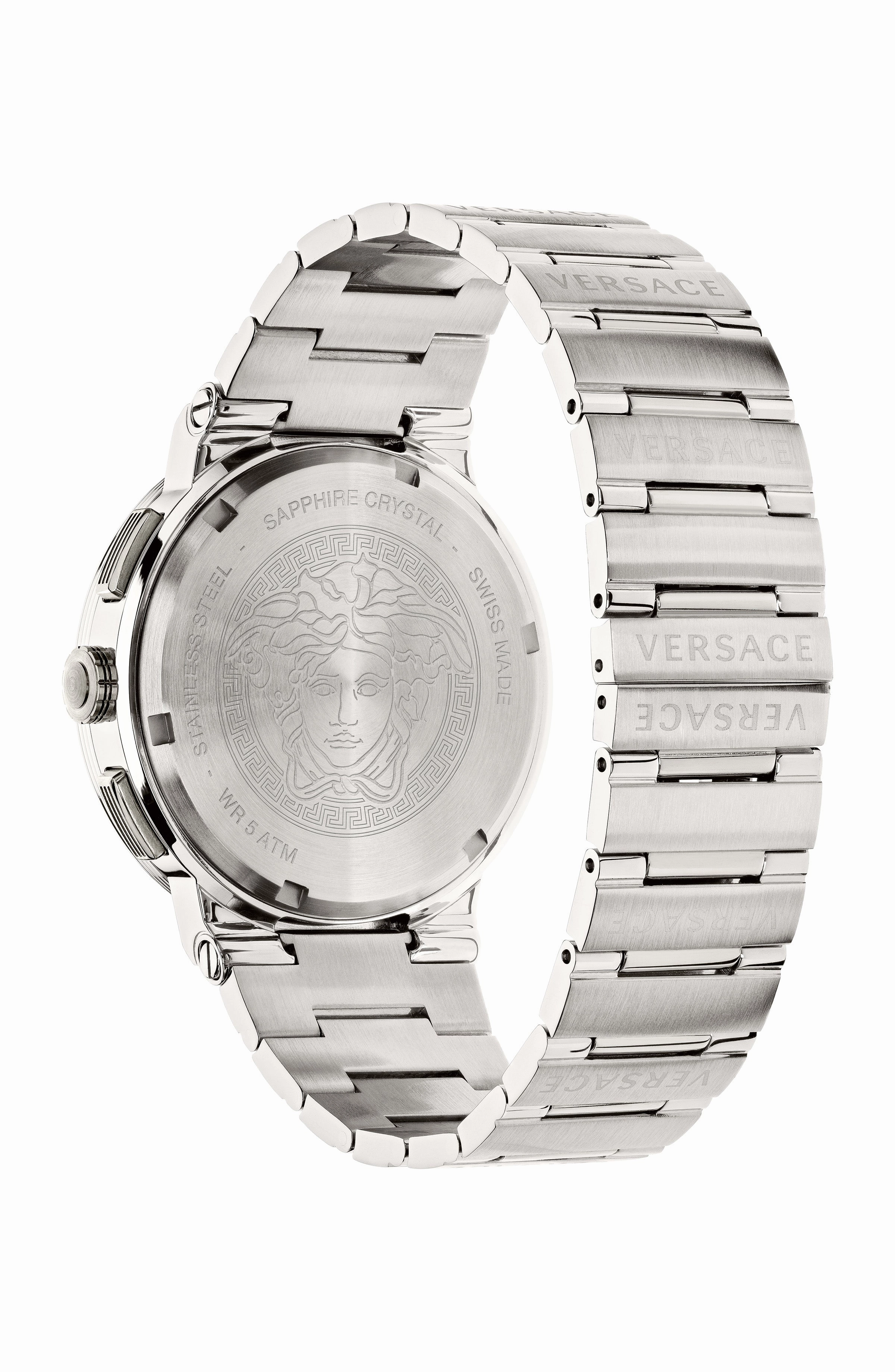 Versace Watches Versace Men's VEZ900121 Greca Logo 43mm Quartz Watch