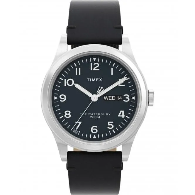 Waterbury Traditional Day Date Leather Strap Watch TW2W14700