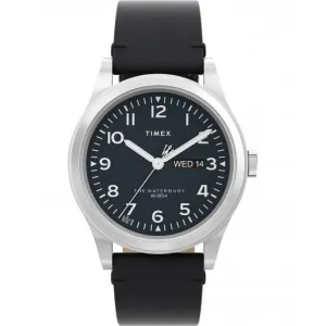 Waterbury Traditional Day Date Leather Strap Watch TW2W14700