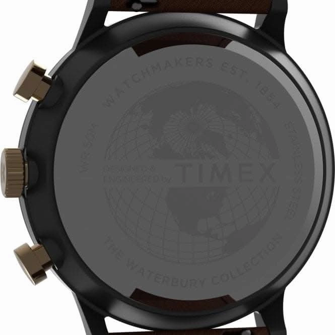 Waterbury Classic Chronograph Leather Strap Watch TW2U88200
