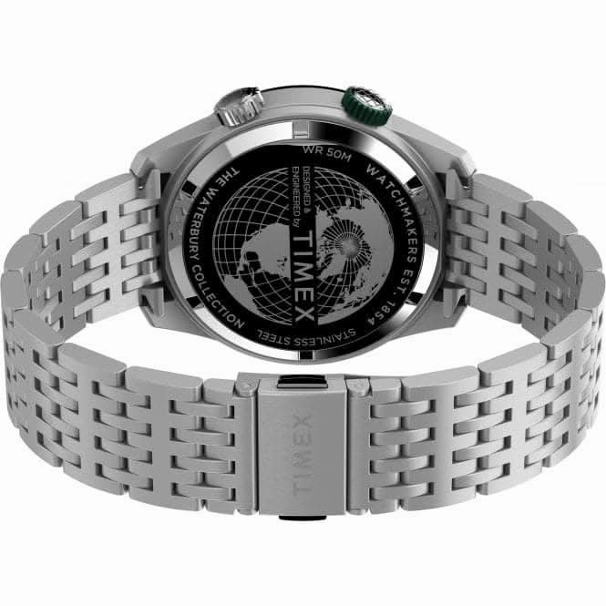 Waterbury Diver Stainless Steel Black Dial Watch TW2V49700