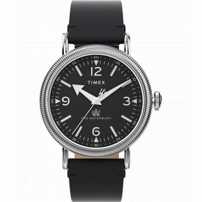 Waterbury Standard Black Leather Strap Watch TW2W20200