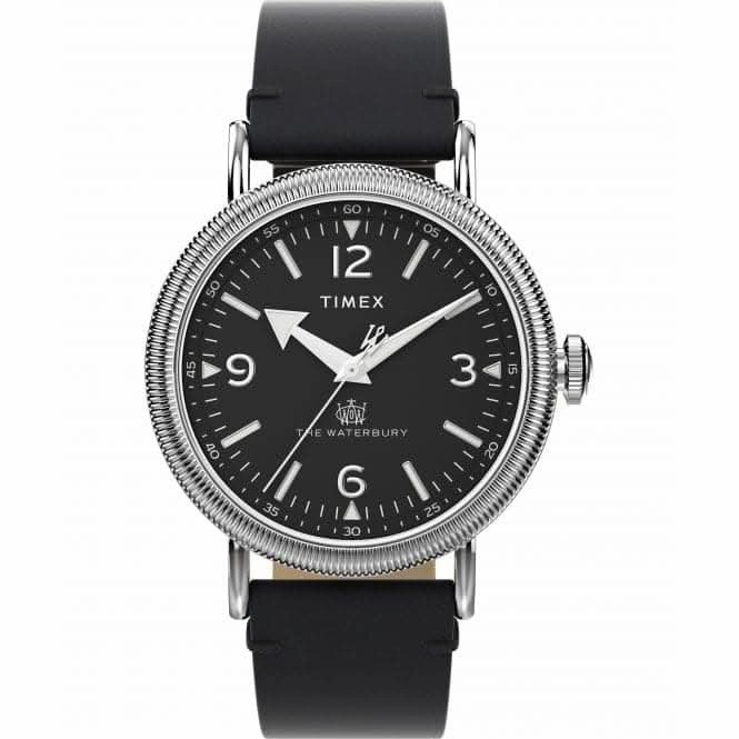 Waterbury Standard Black Leather Strap Watch TW2W20200