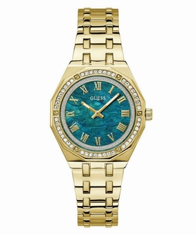 Women's Gold Green Desire Watch GW0770L2