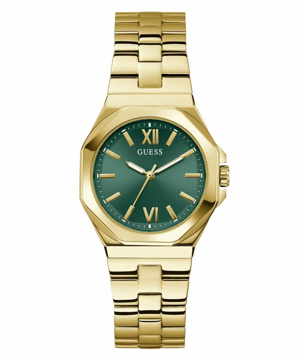 Women's Gold Green Empress Watch GW0873L2