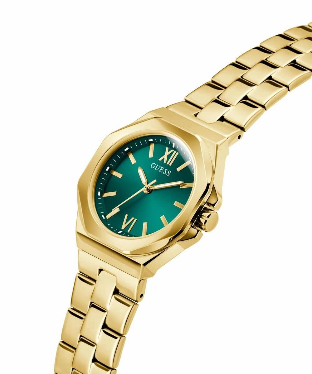 Women's Gold Green Empress Watch GW0873L2
