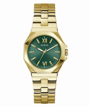 Women's Gold Green Empress Watch GW0873L2
