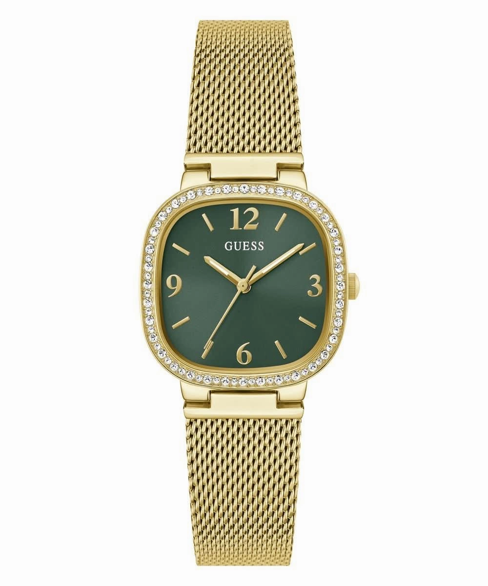 Women's Gold Green Tapestry Watch GW0354L5