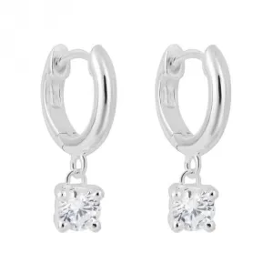 Zirconia Assembled Hoop Earrings E6249C Beginnings Jewellery