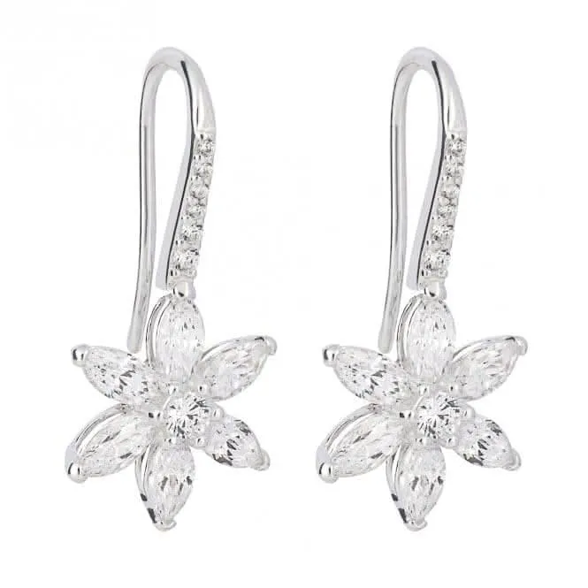 Zirconia Flower Earrings E6254C Beginnings Jewellery